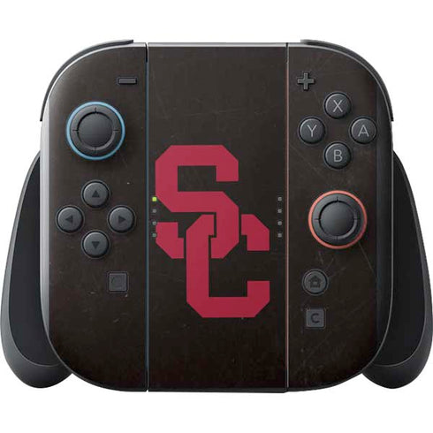 University of Southern California USC Black Distressed Nintendo Switch 2 (2025) with Joy-Con Skin